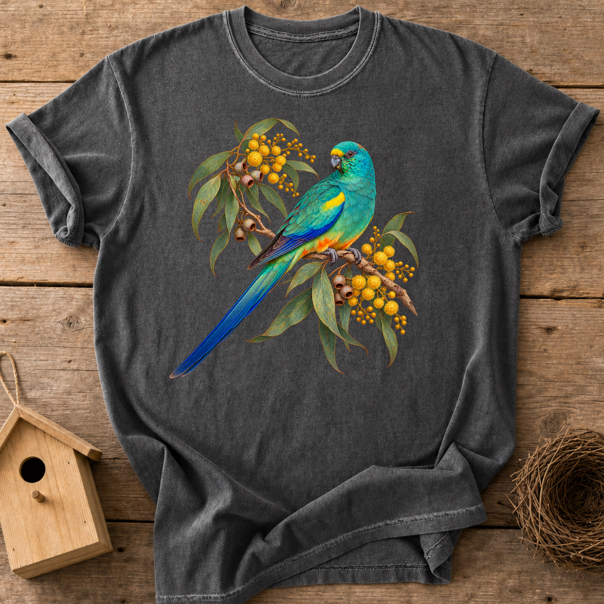 Golden Wattle Parrot T-Shirt
