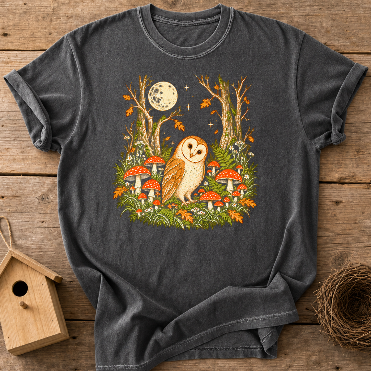 Barn Owl Forest T-Shirt