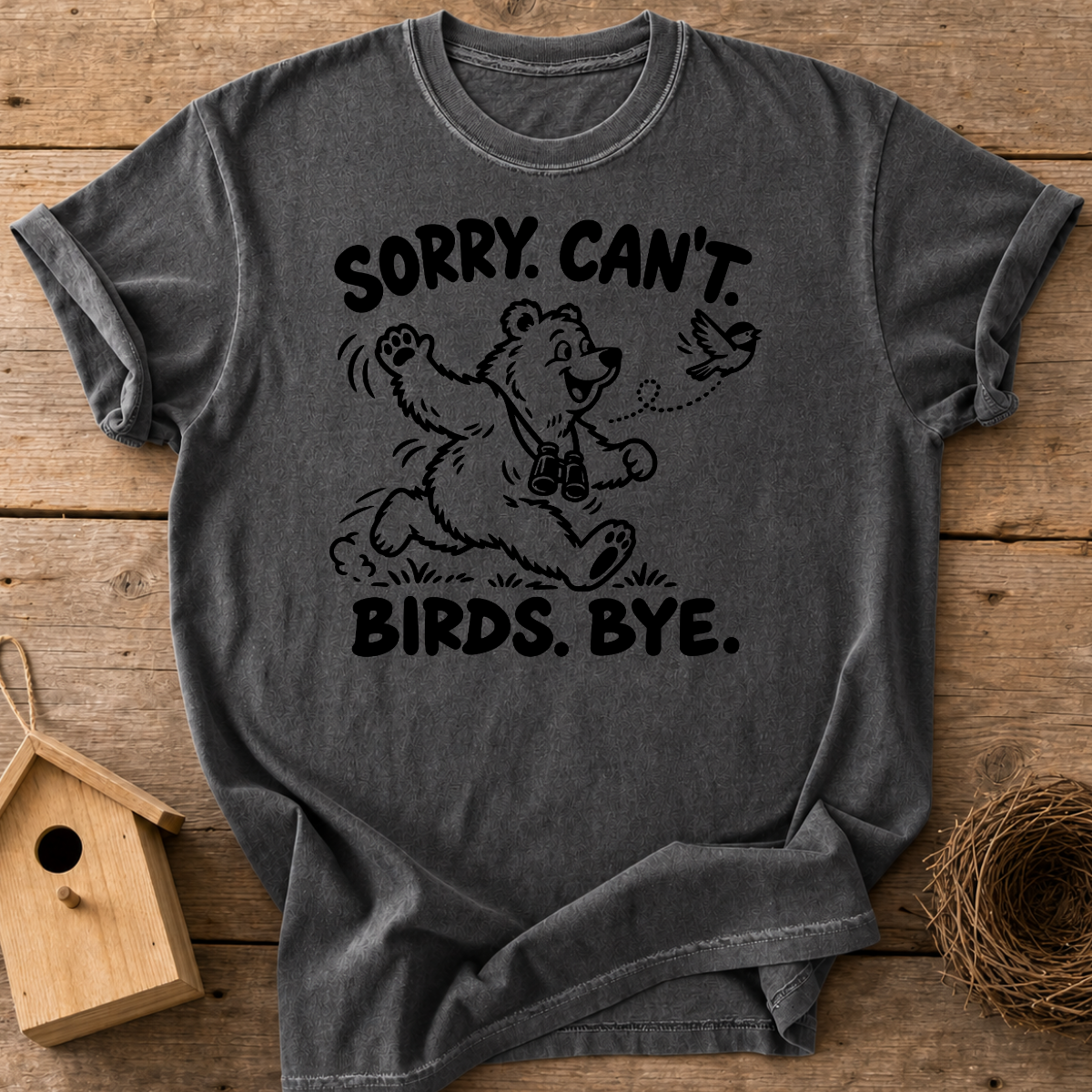 Birding Bear Goodbye T-Shirt