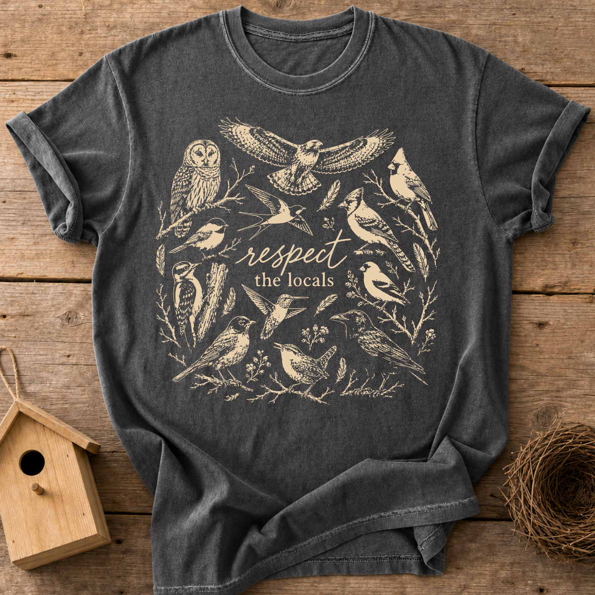 Respect The Locals Birds T-Shirt