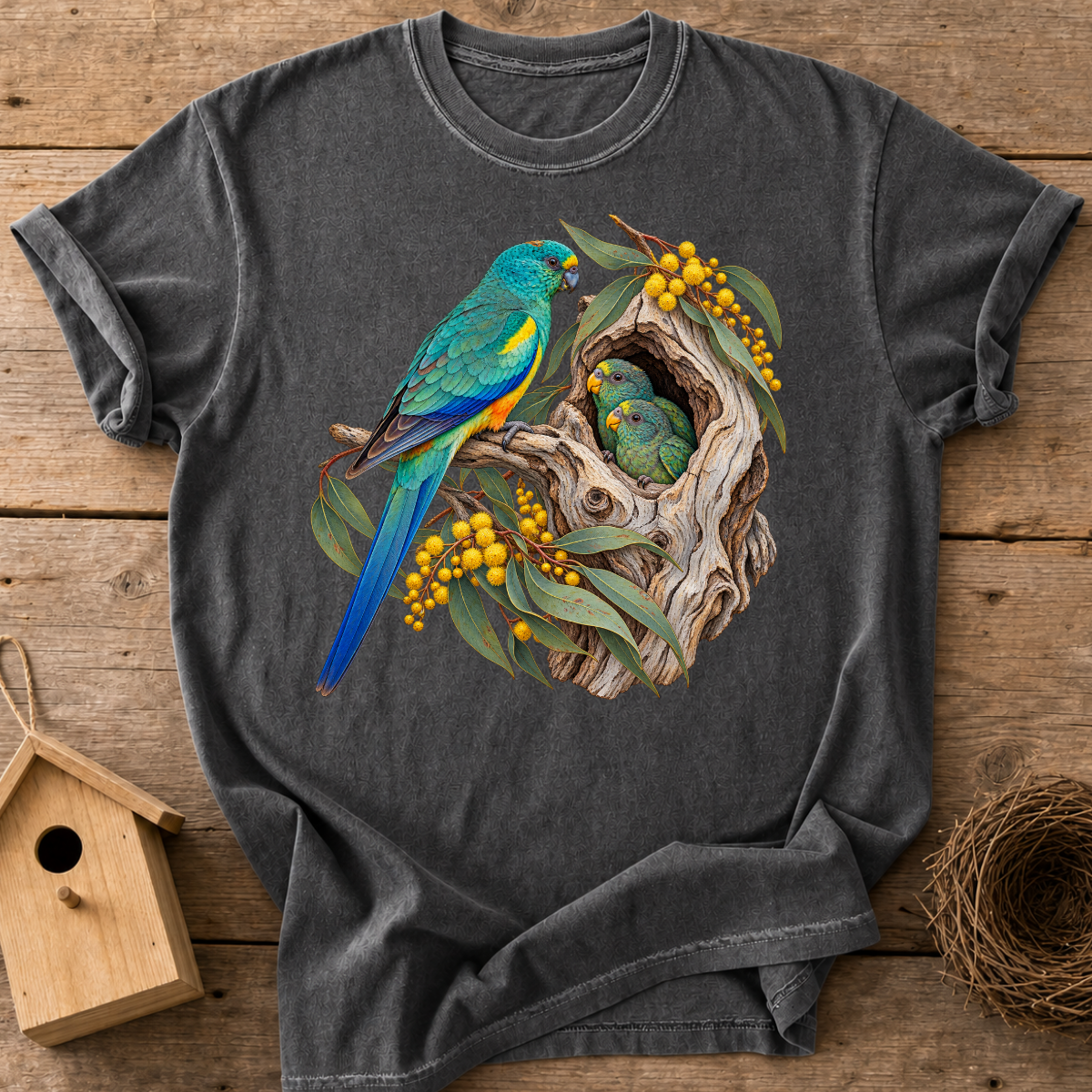 Parrot Family Nest T-Shirt