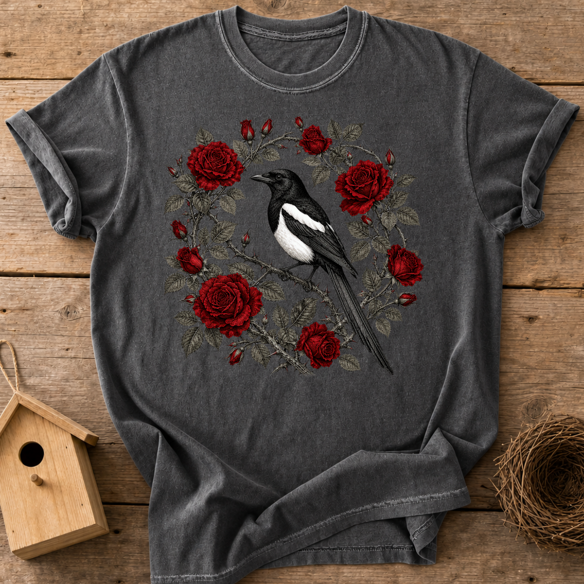 Magpie Roses T-Shirt