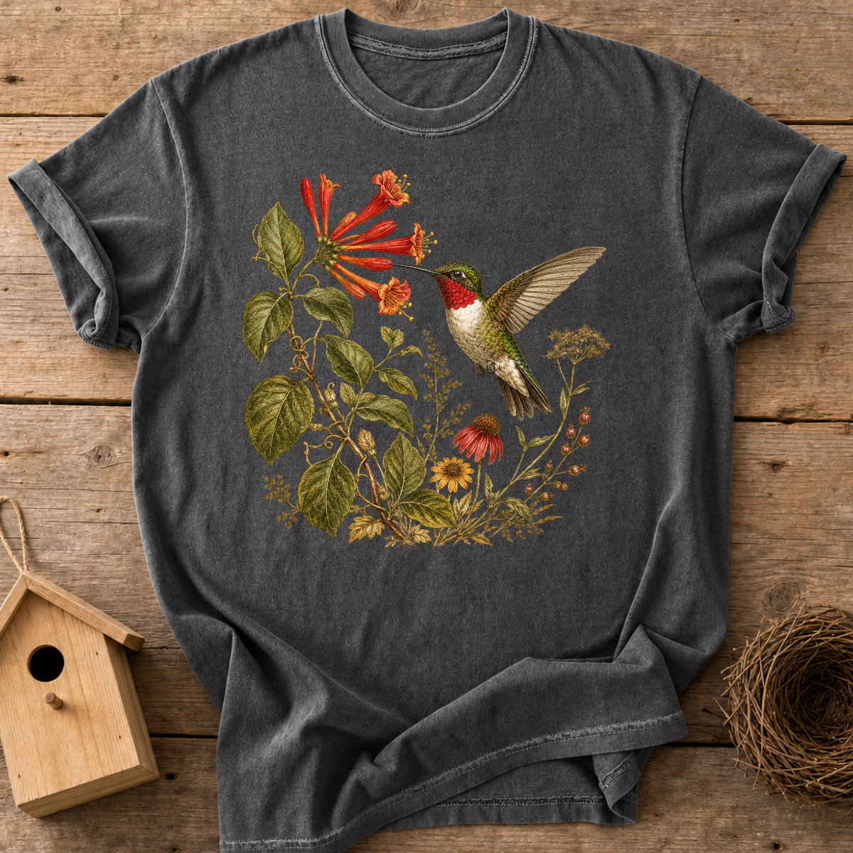 Hummingbird Botanical T-Shirt
