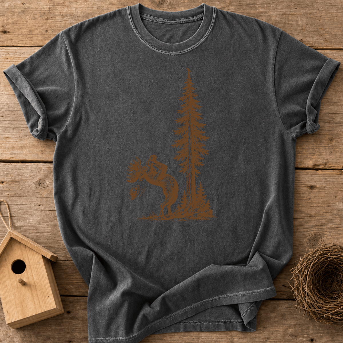 Birdwatching Moose T-Shirt