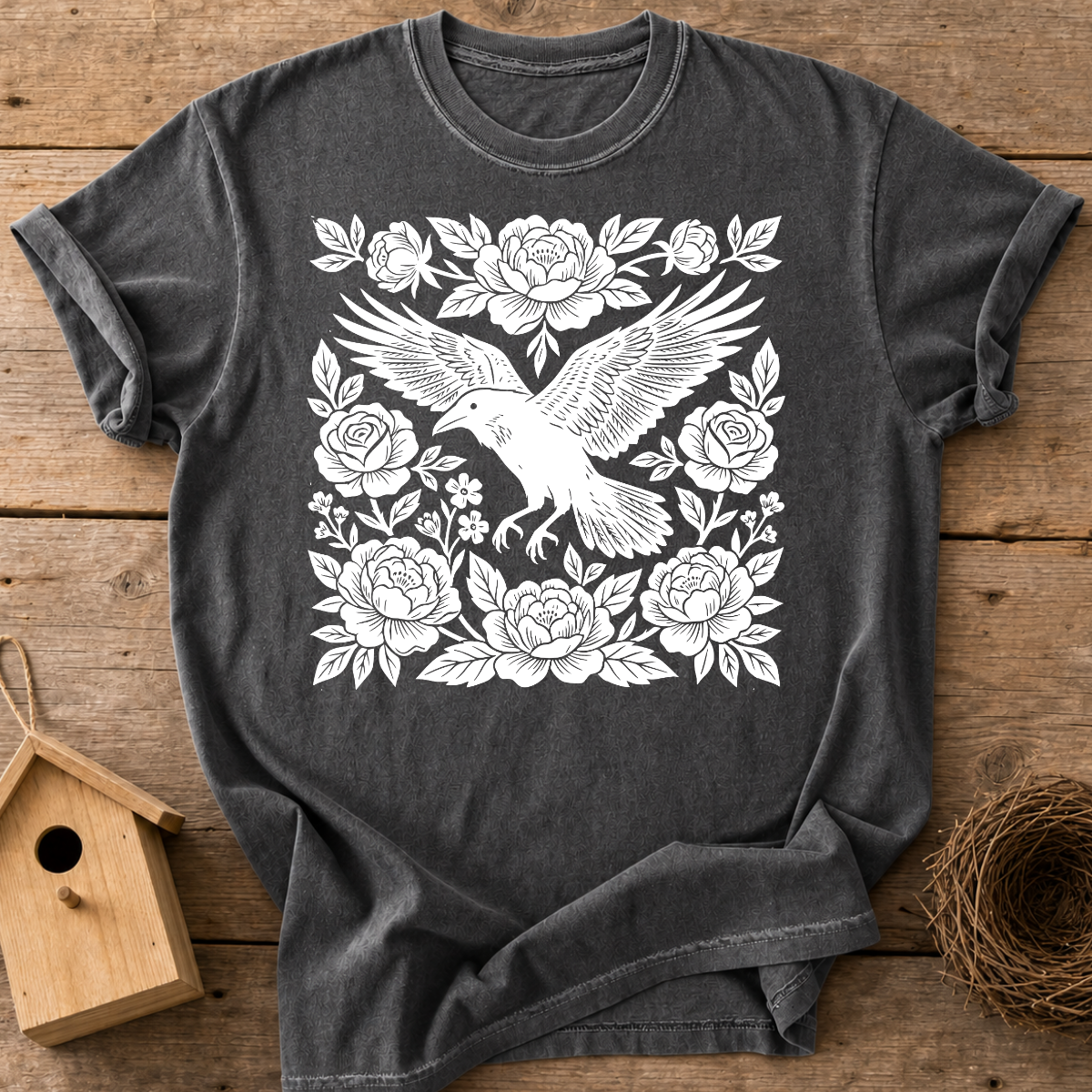 Raven And Roses T-Shirt