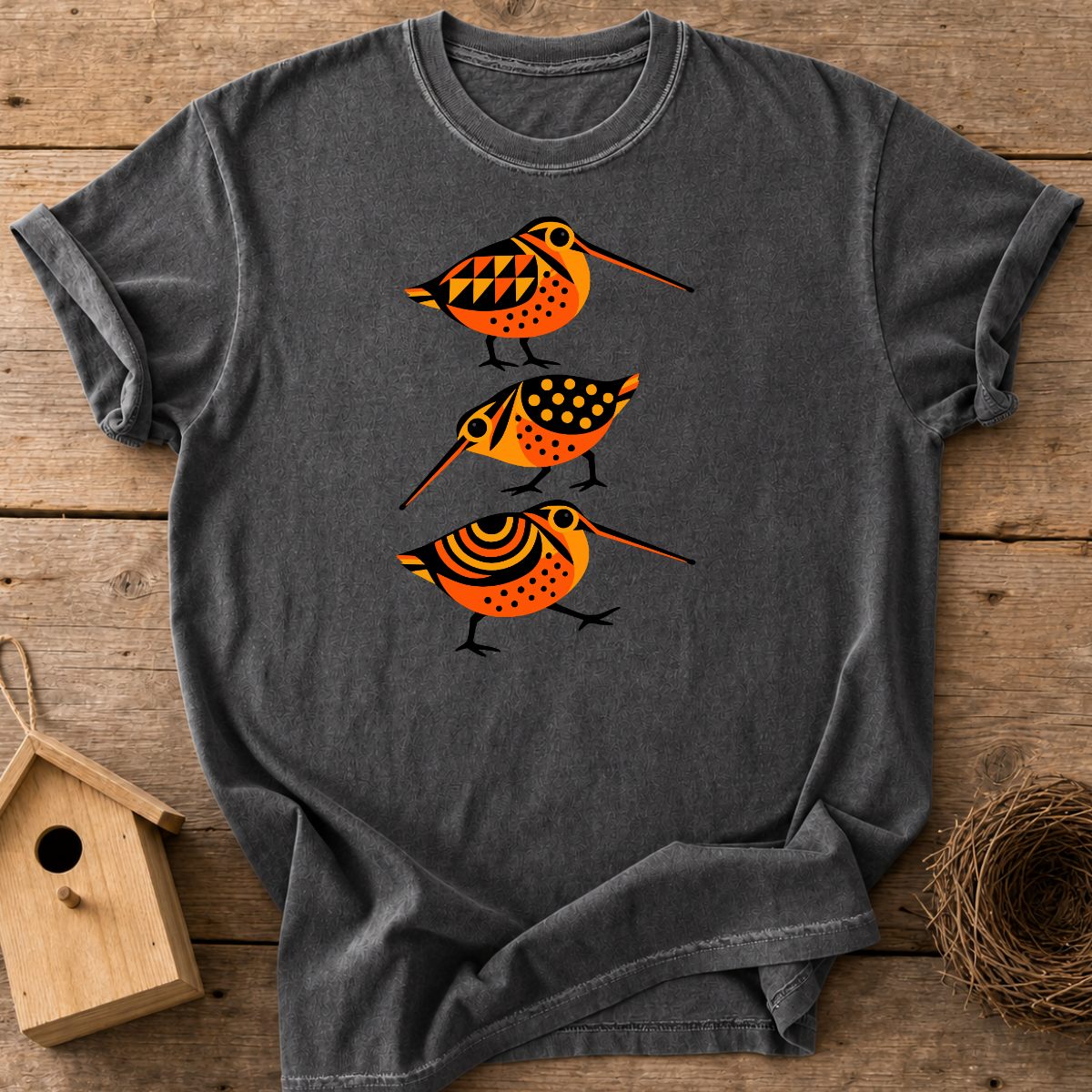 Folk Art Woodcock T-Shirt