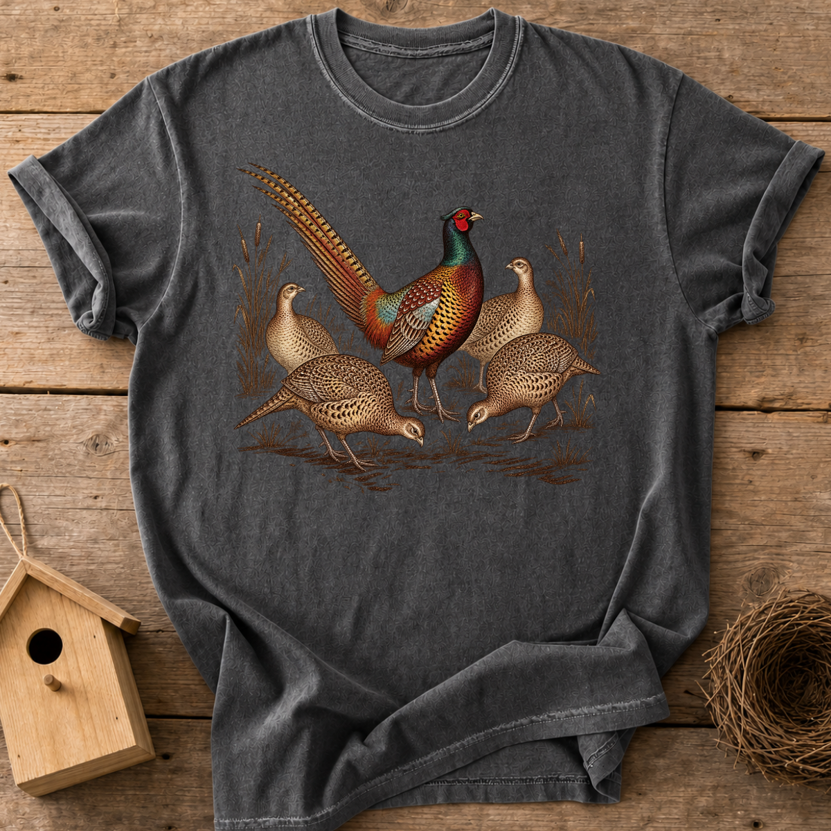Pheasant Family T-Shirt