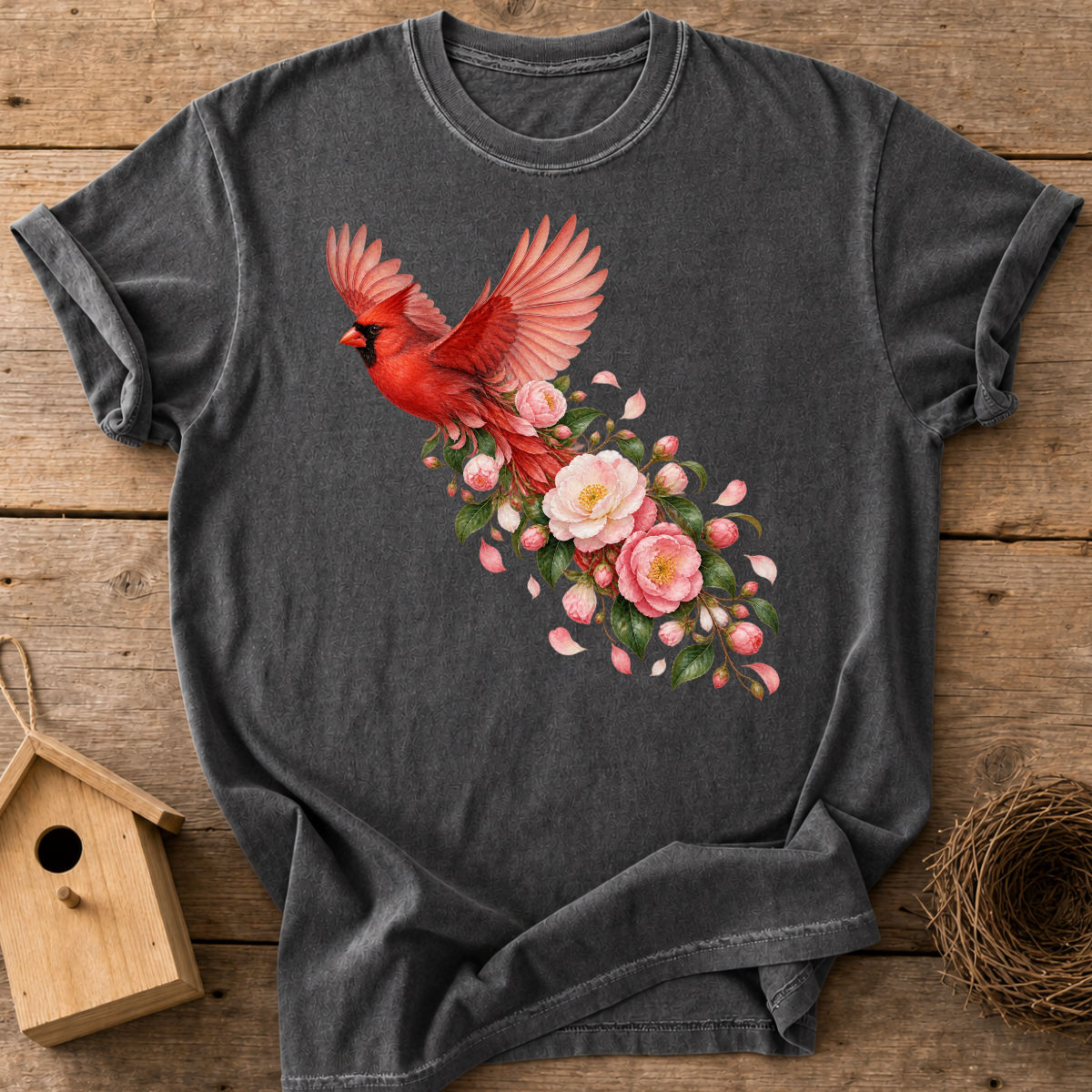 Cardinal Blossom Flight T-Shirt