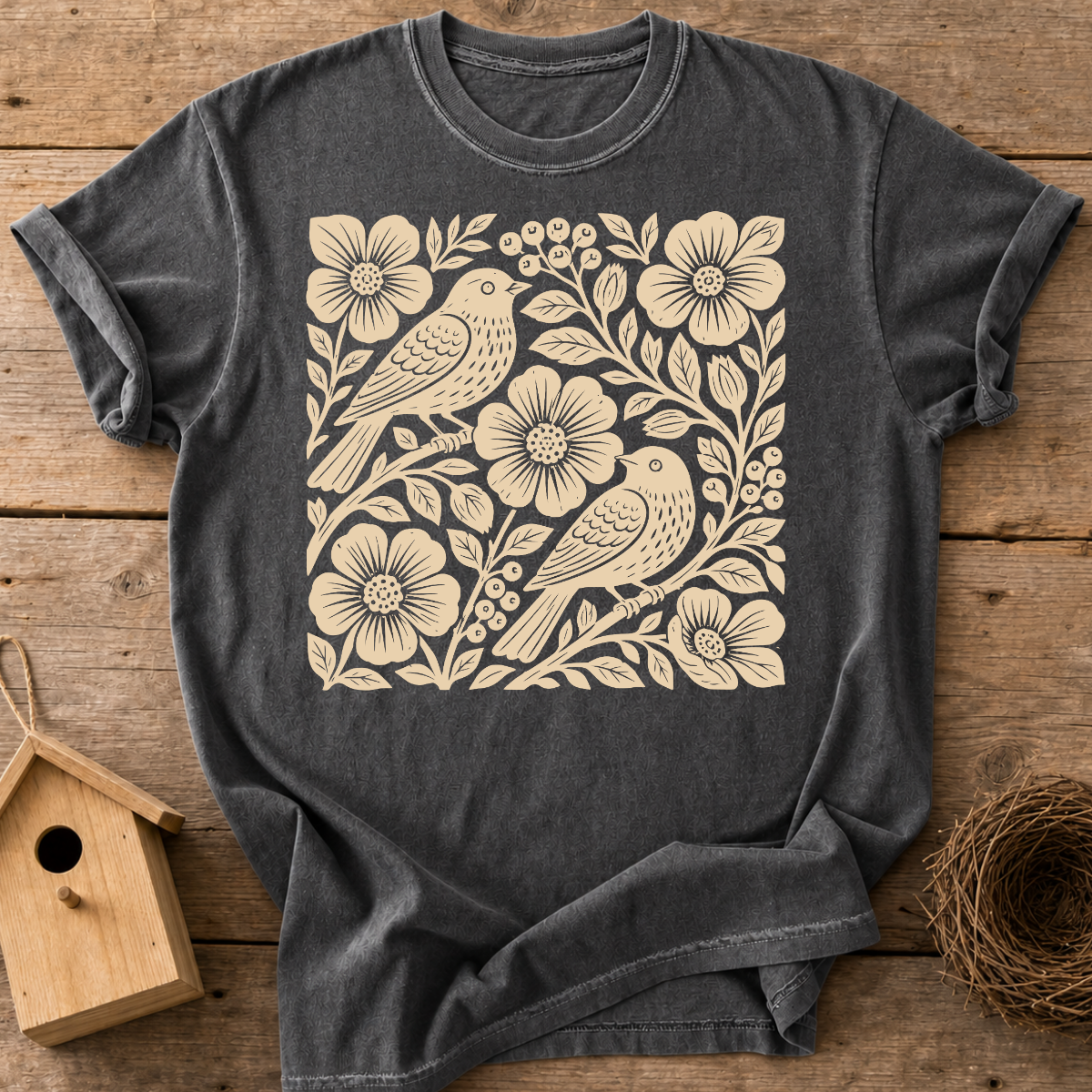 Birds And Roses T-Shirt