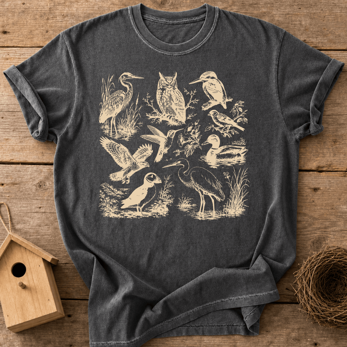 Vintage Bird Study T-Shirt