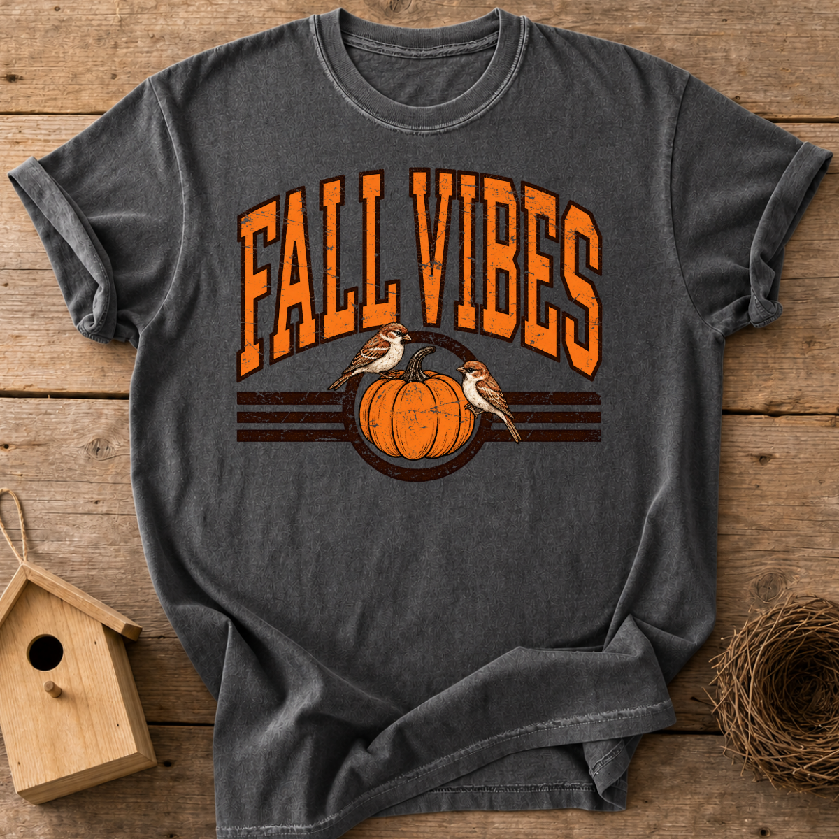 Fall Vibes Bird T-Shirt