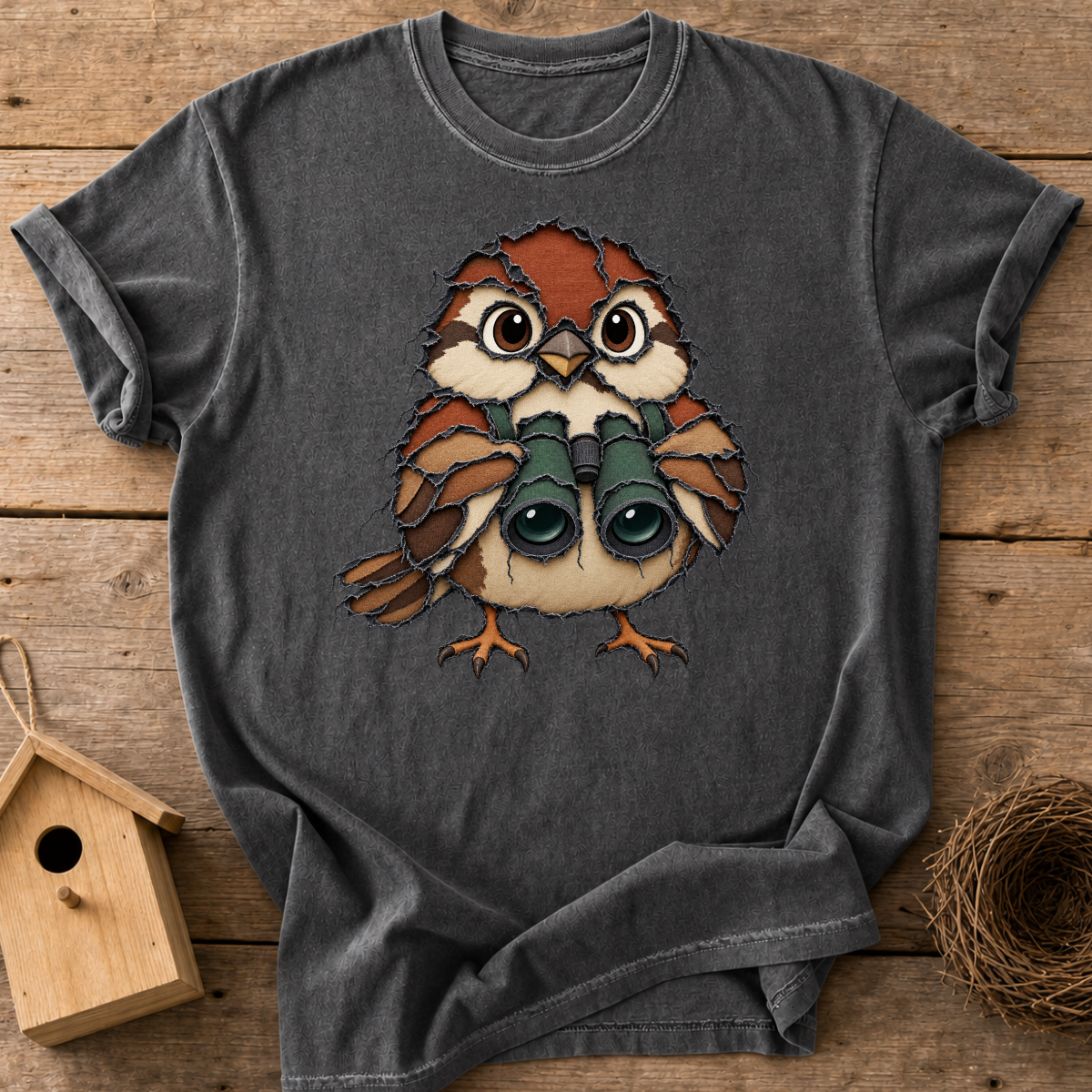 Little Sparrow Birder T-Shirt