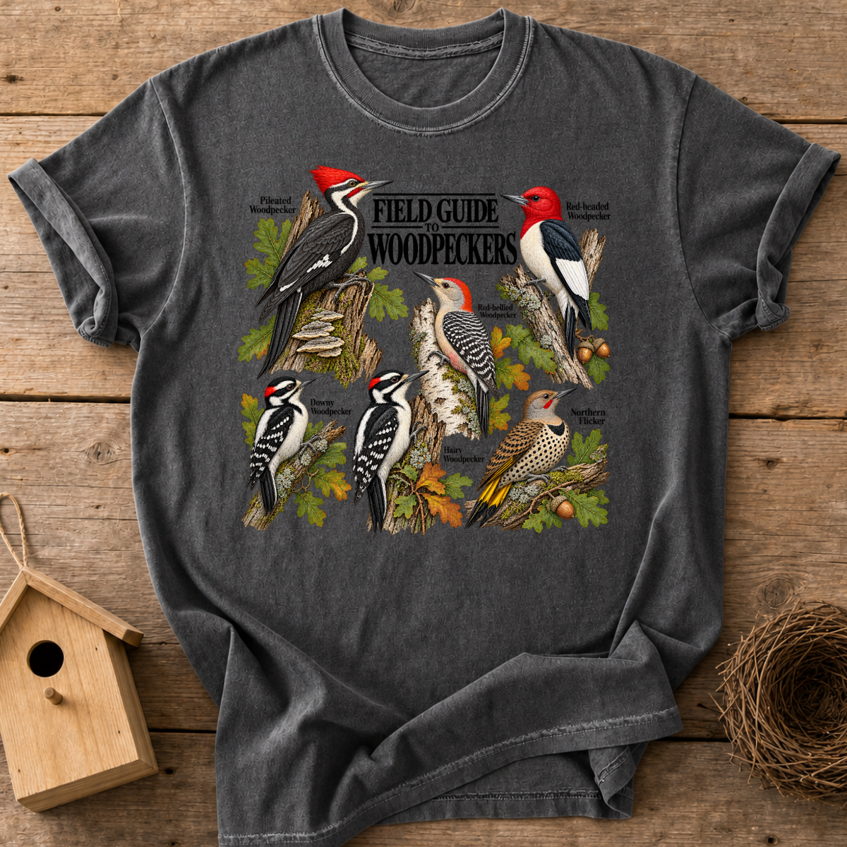 Woodpecker Field Guide T-Shirt