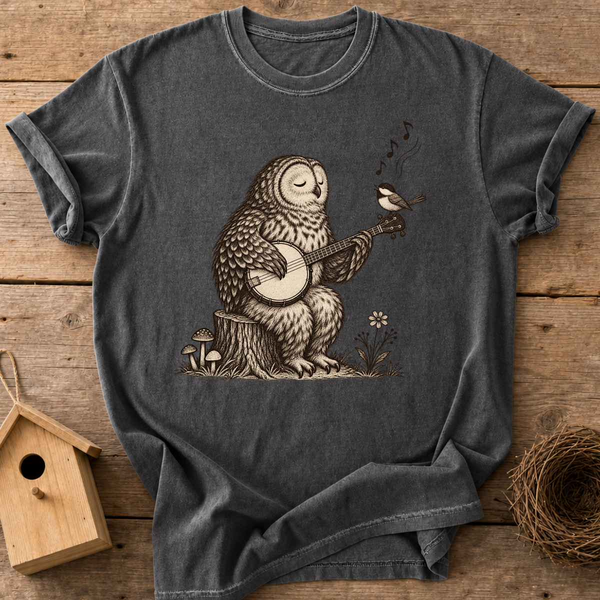 Banjo Owl T-Shirt