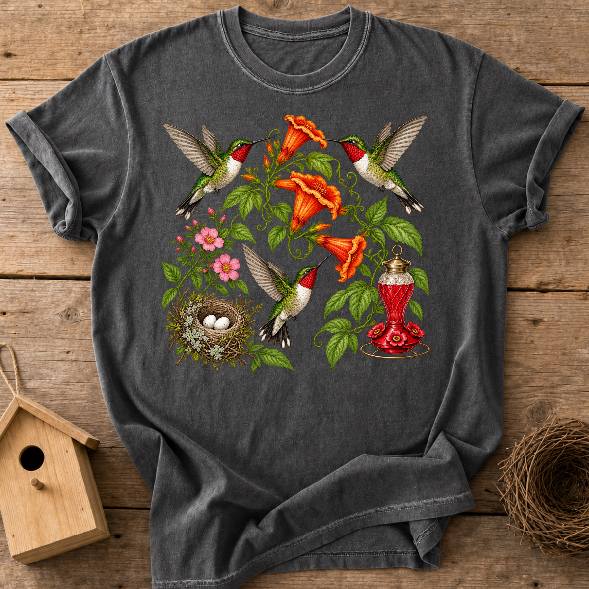 Trumpet Vine Hummingbirds T-Shirt