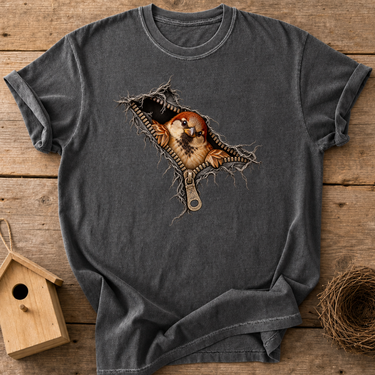Peekaboo Sparrow T-Shirt