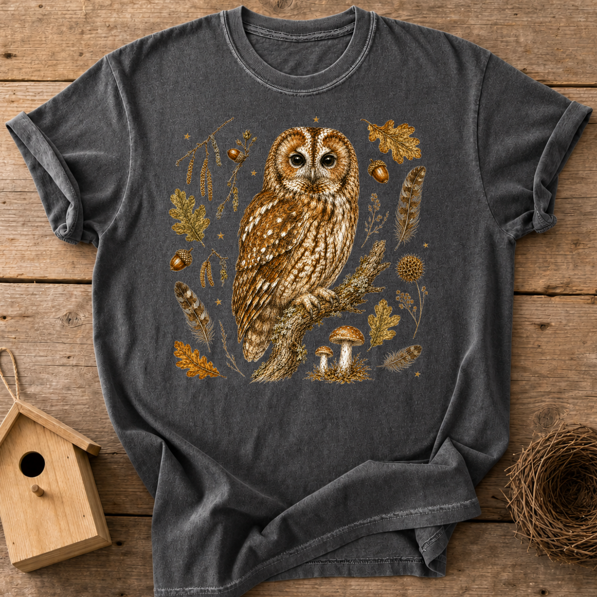 Tawny Owl Woodland T-Shirt