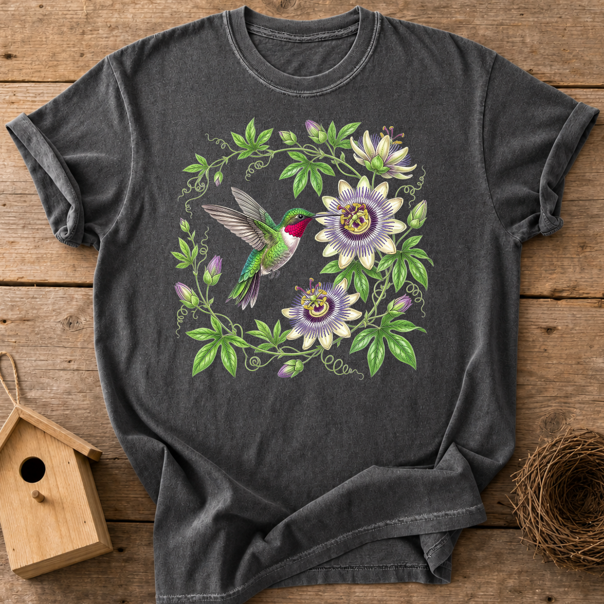 Hummingbird Passionflower T-Shirt