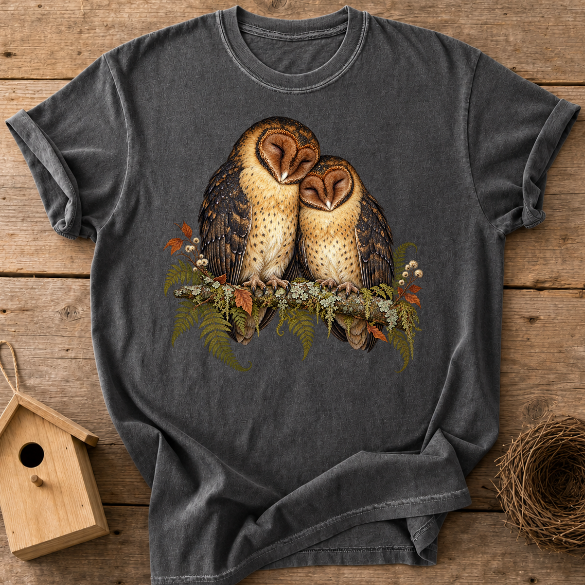 Cozy Barn Owls T-Shirt