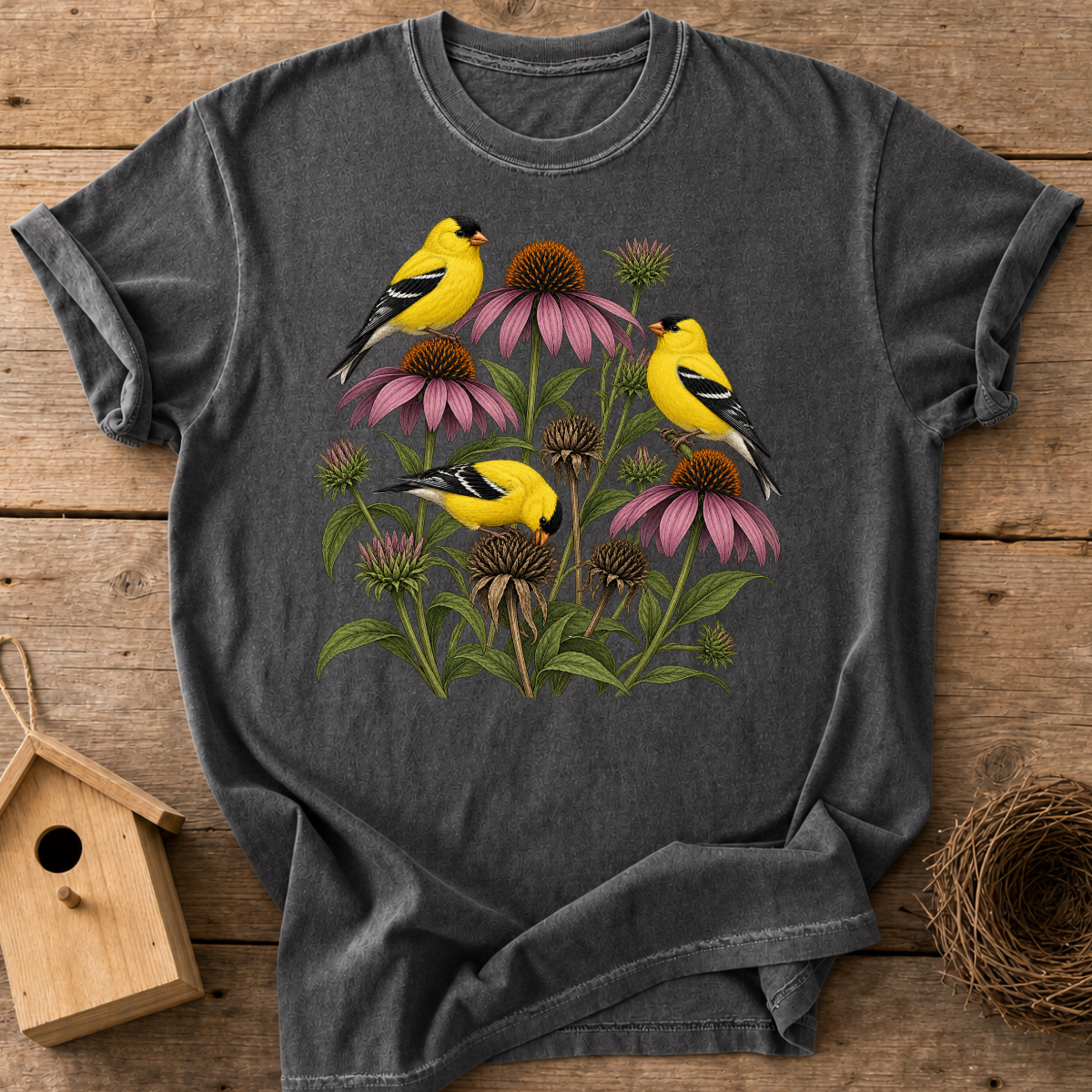 Goldfinch Garden T-Shirt