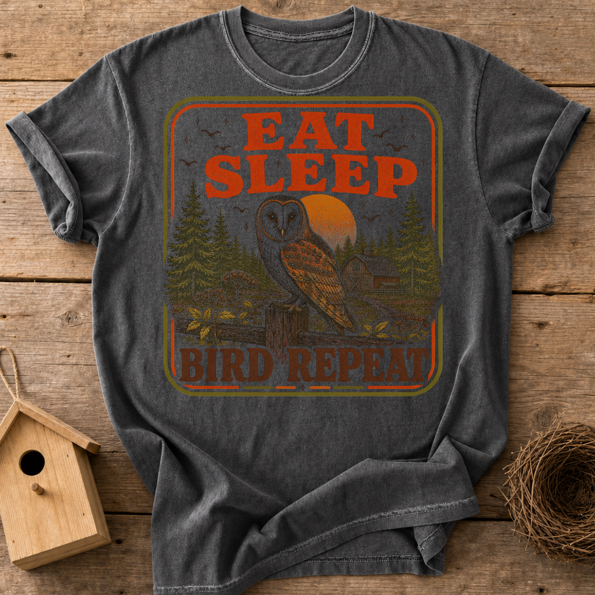 Eat Sleep Bird Repeat T-Shirt