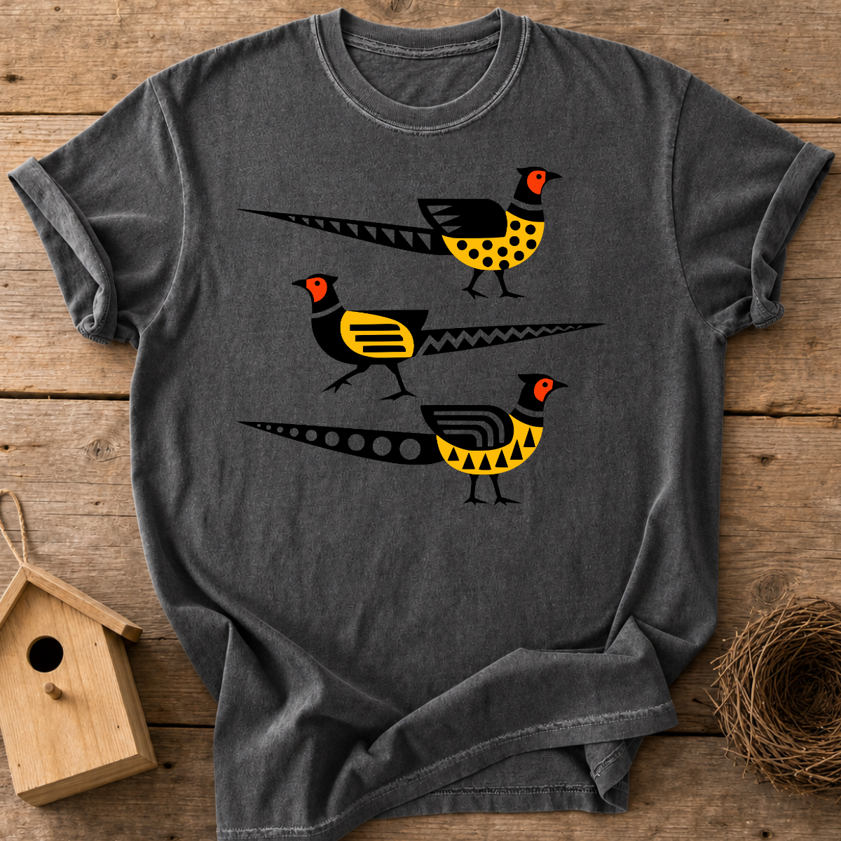 Folk Art Pheasant T-Shirt