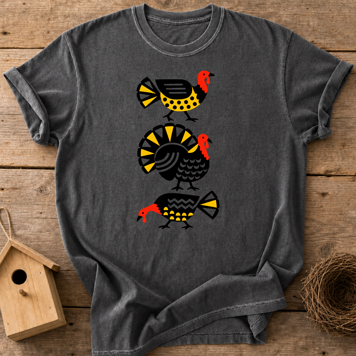 Folk Art Turkey T-Shirt