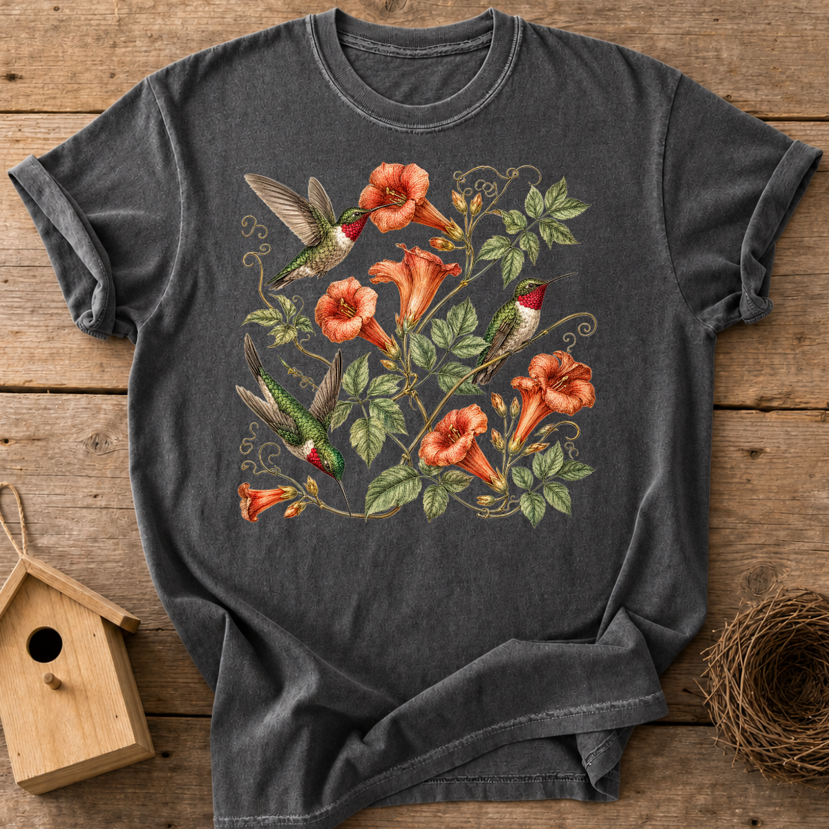 Botanical Hummingbird T-Shirt