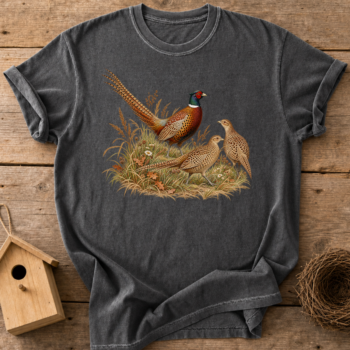 Meadow Pheasants T-Shirt