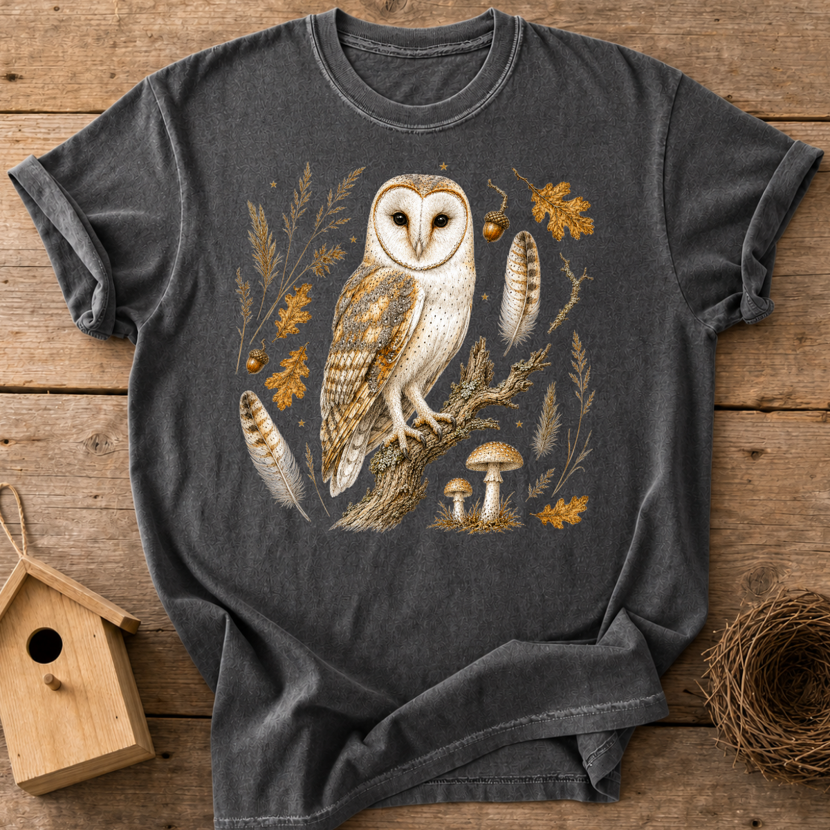 Barn Owl Woodland T-Shirt
