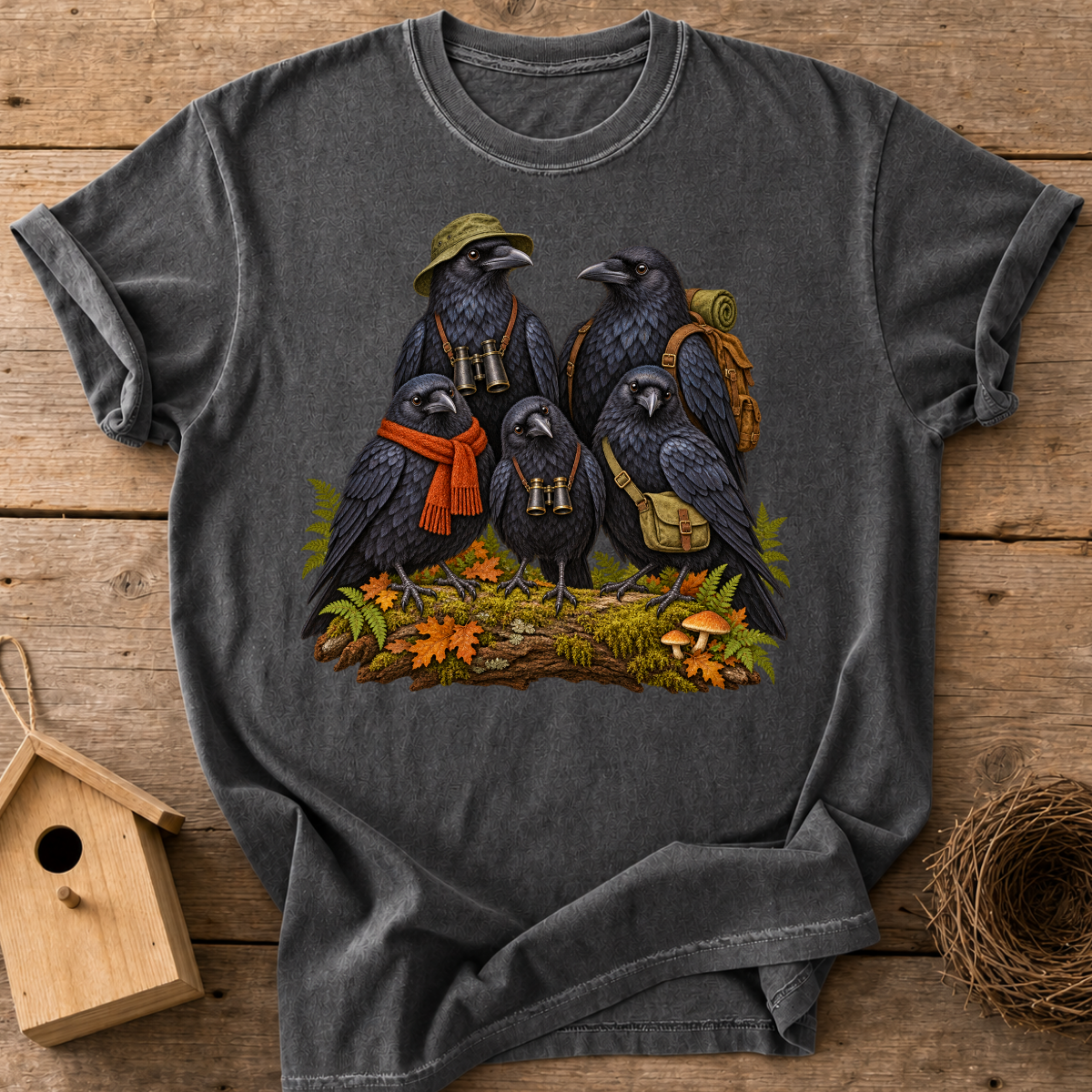 Raven Birdwatching Crew T-Shirt