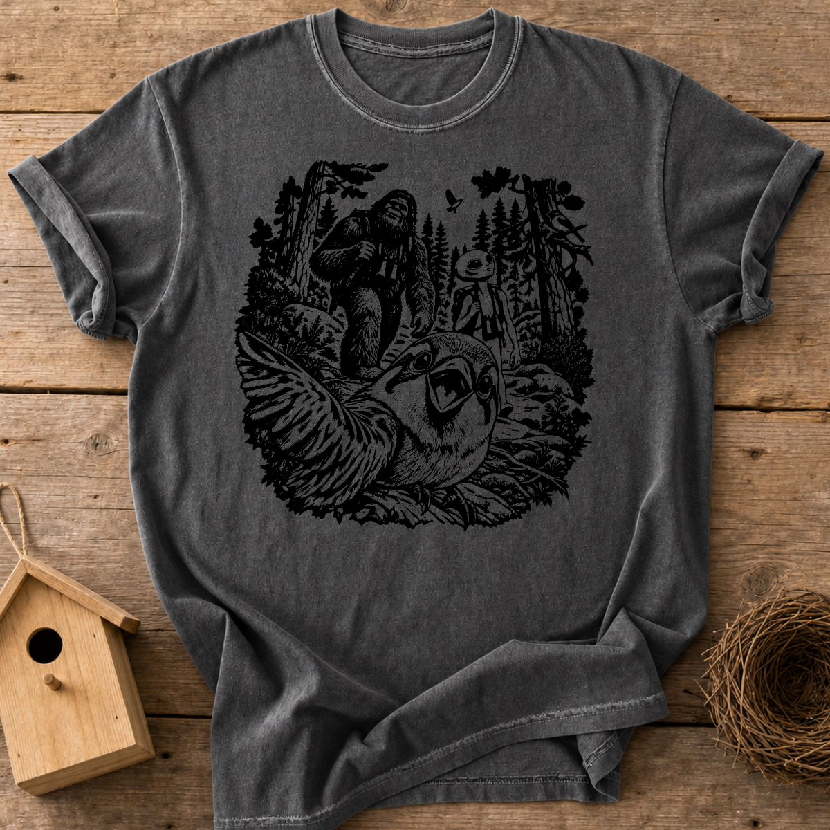 Cryptid Bird Selfie T-Shirt