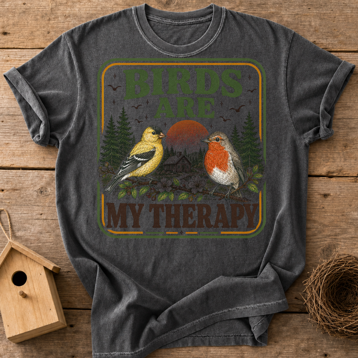 Birds Are My Therapy T-Shirt