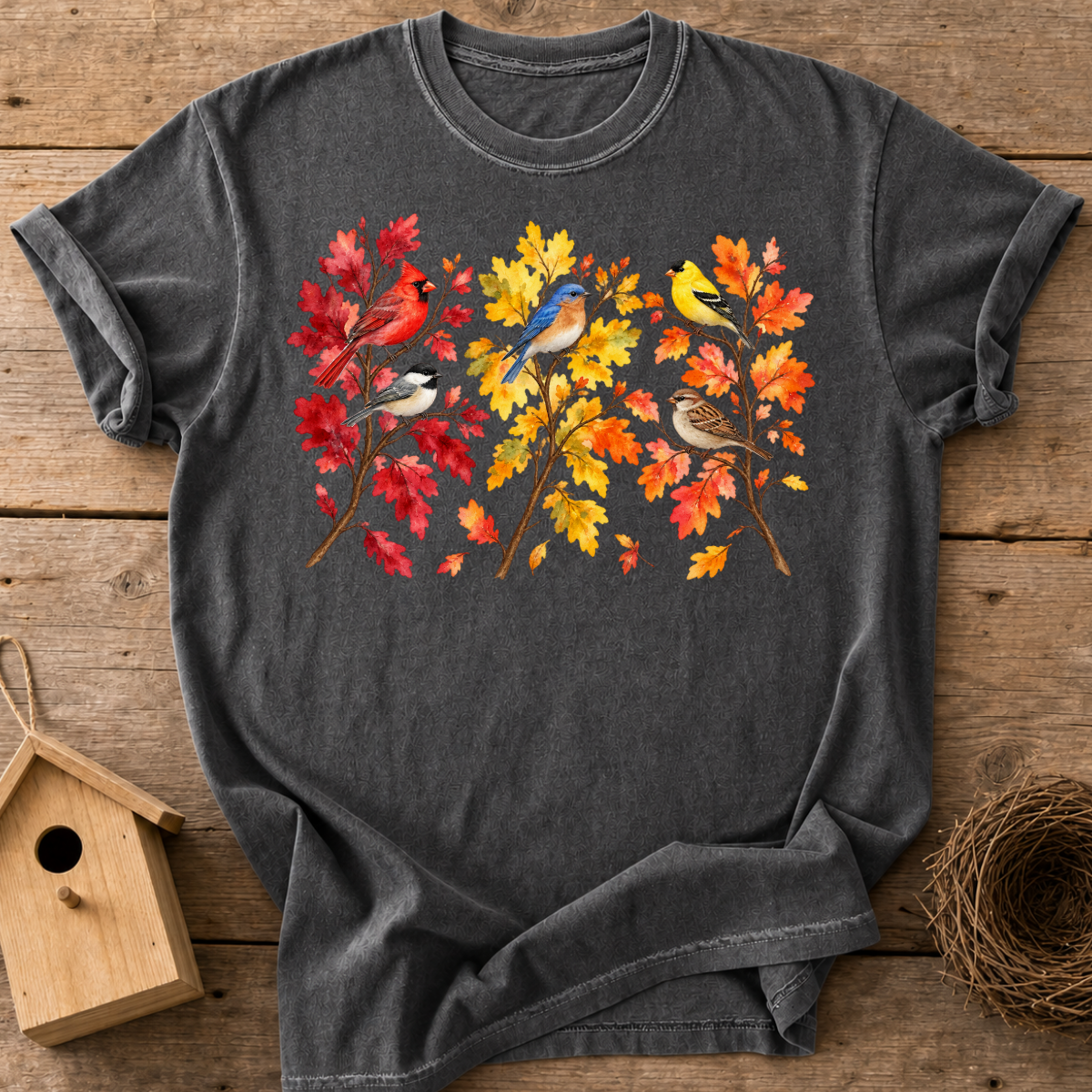 Fall Backyard Birds T-Shirt