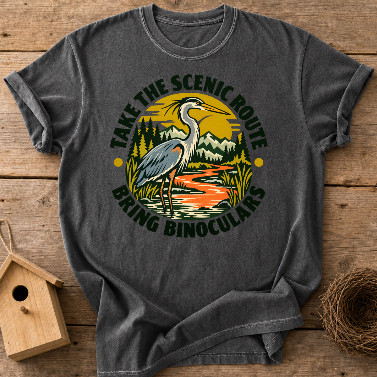 Scenic Route Heron T-Shirt