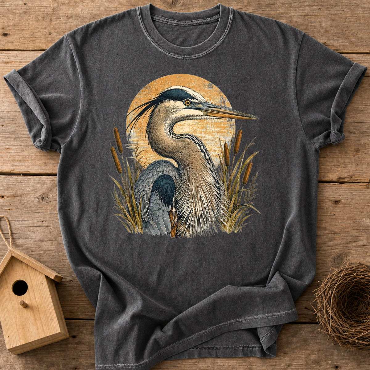 Heron Sunset T-Shirt
