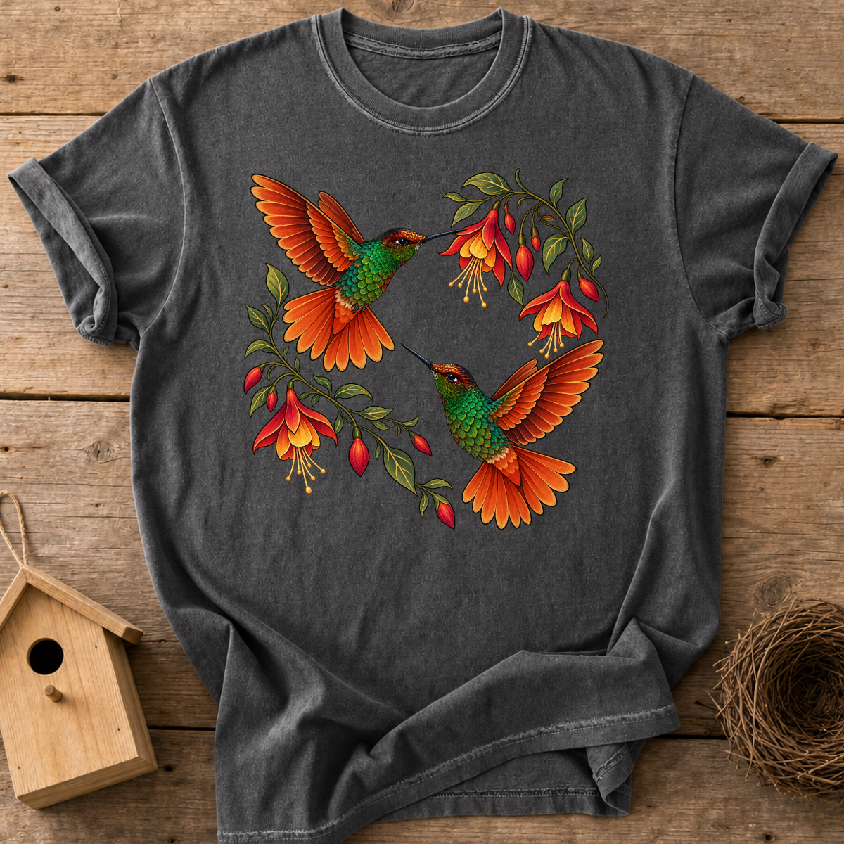 Dancing Rainbow Hummingbird T-Shirt