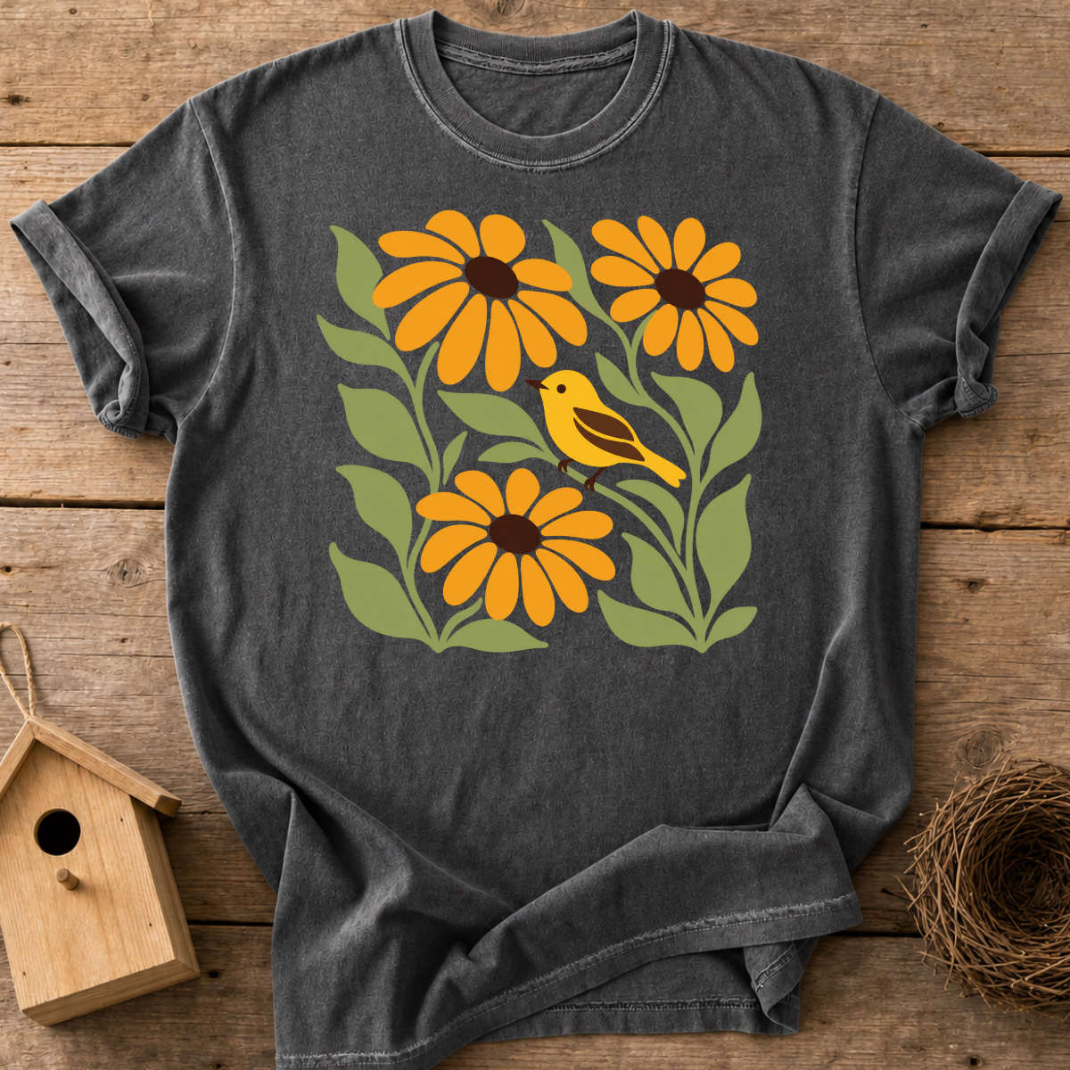 Goldfinch Garden T-Shirt