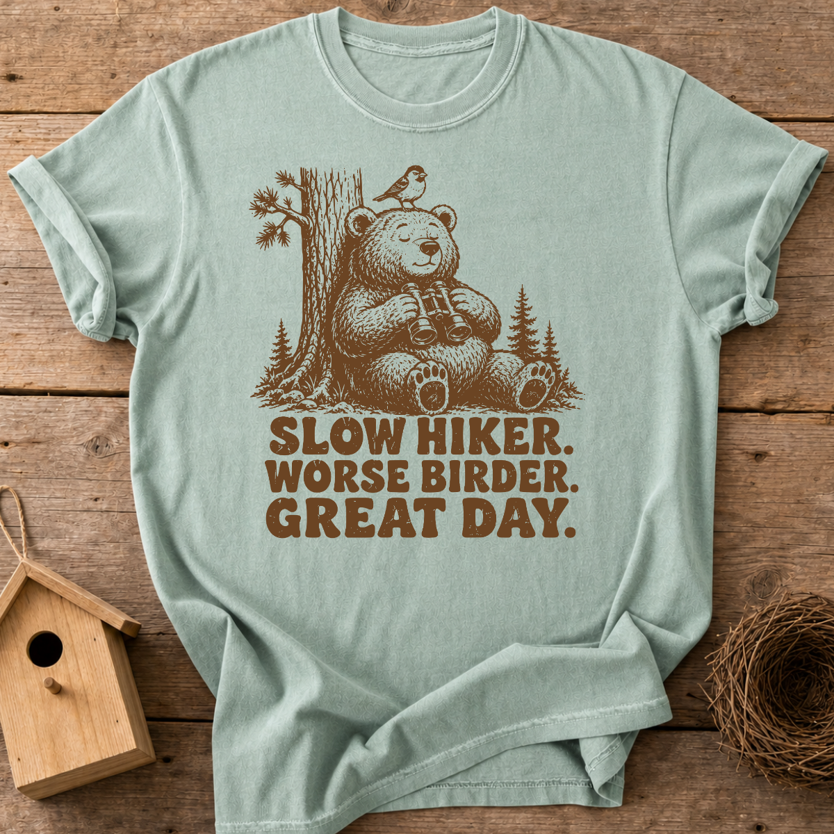 Slow Hiker Worse Birder T-Shirt