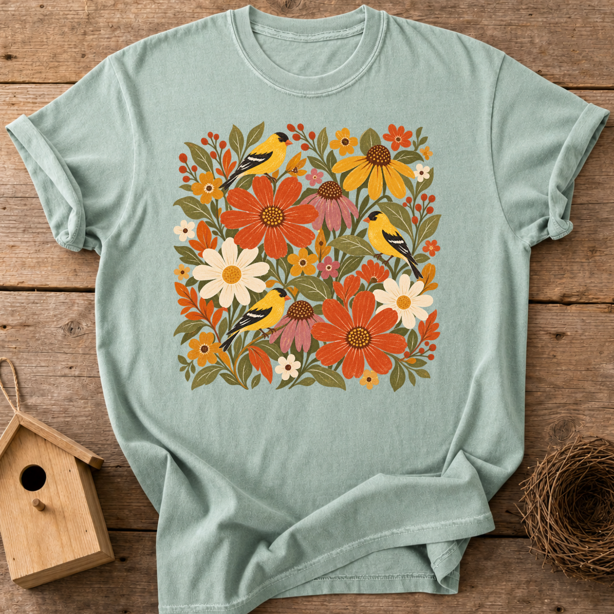 Wildflower Goldfinch T-Shirt