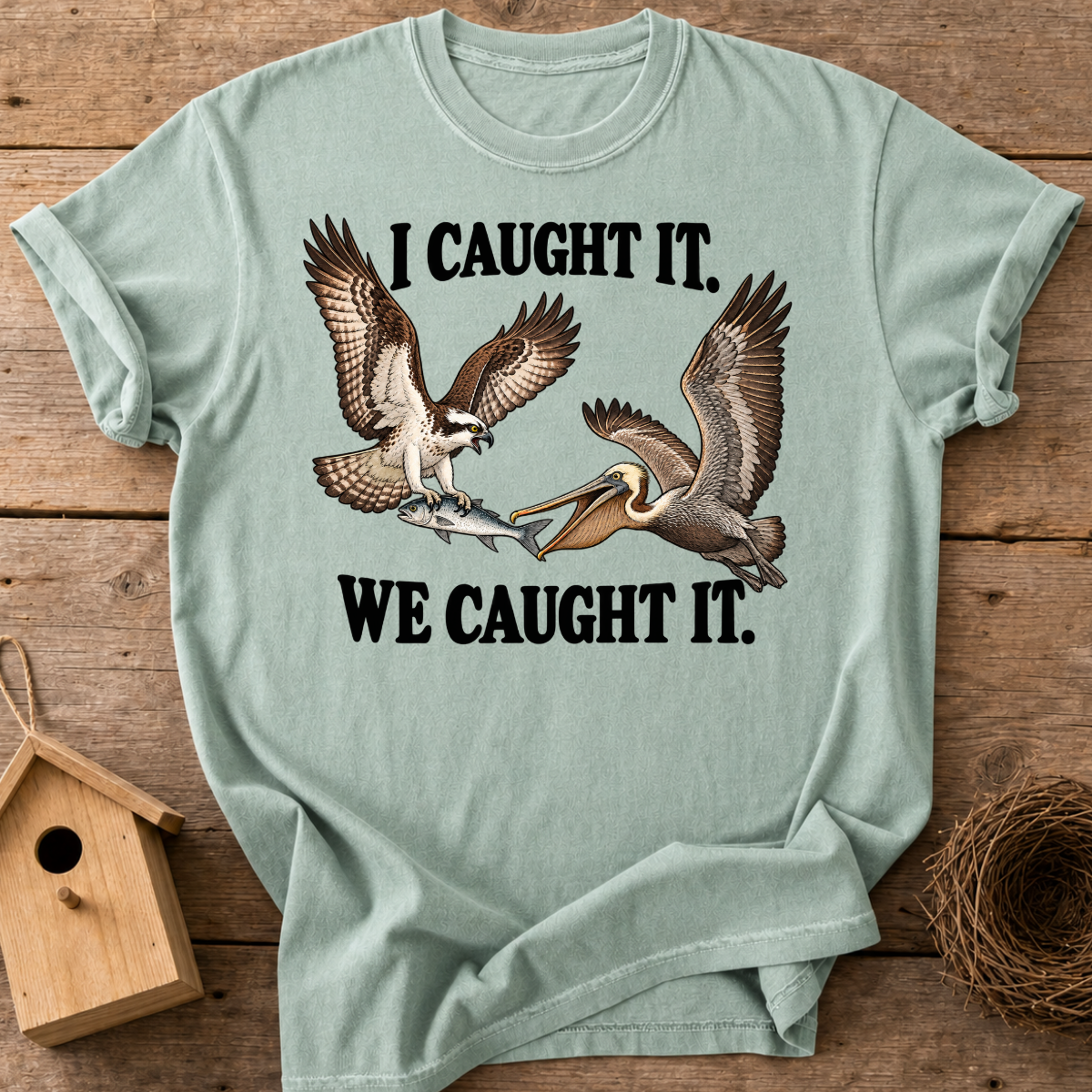 Fish Thief Pelican T-Shirt