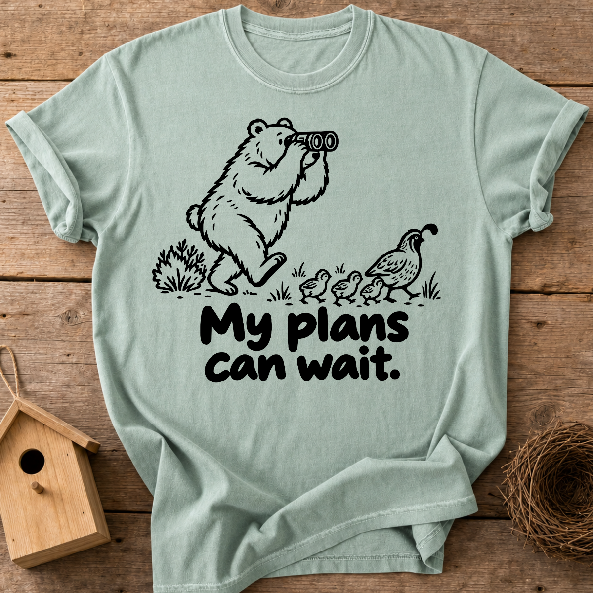 Birding Bear T-Shirt