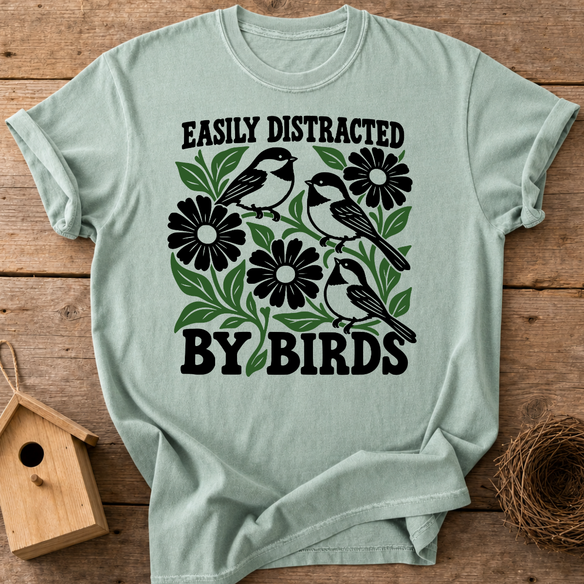 Easily Distracted Birding T-Shirt