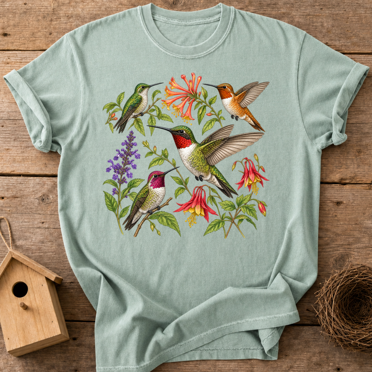 Wildflower Hummingbirds T-Shirt