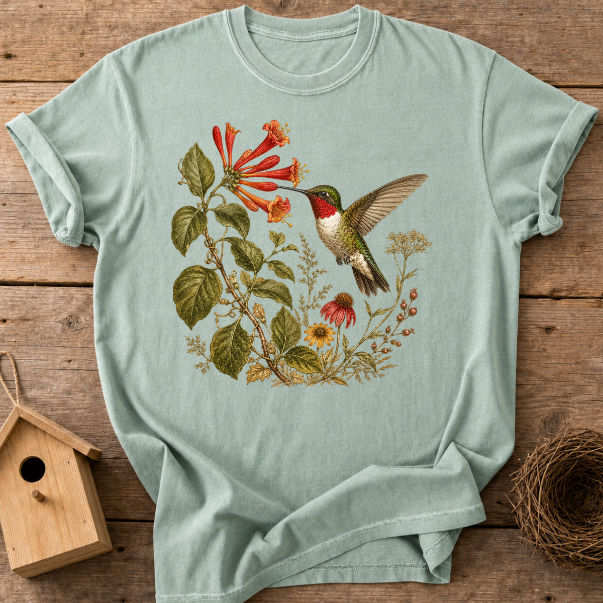 Hummingbird Botanical T-Shirt