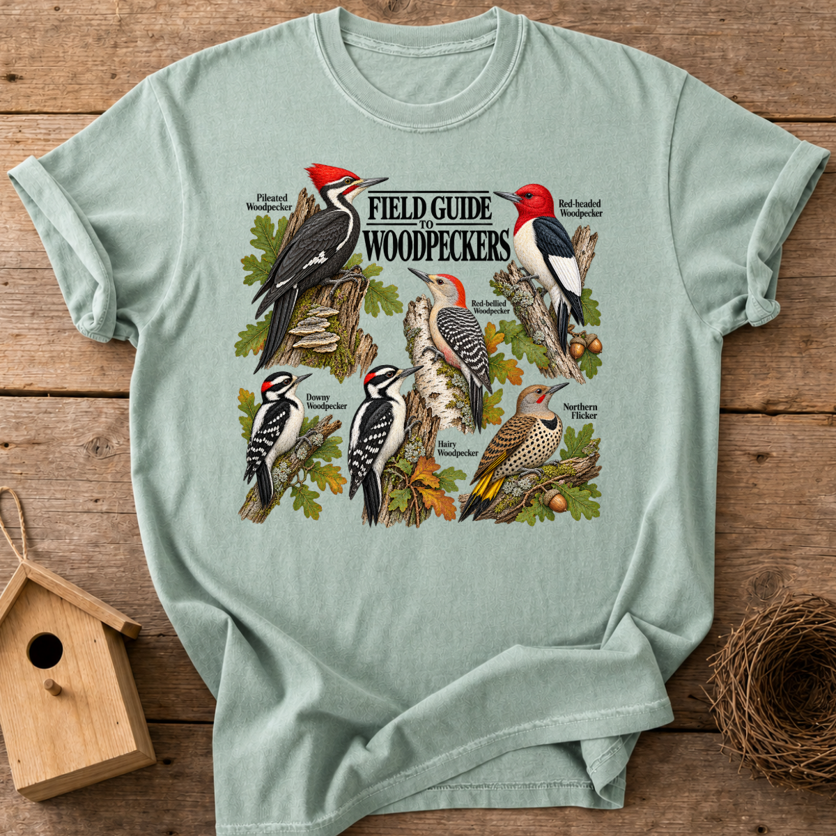 Woodpecker Field Guide T-Shirt