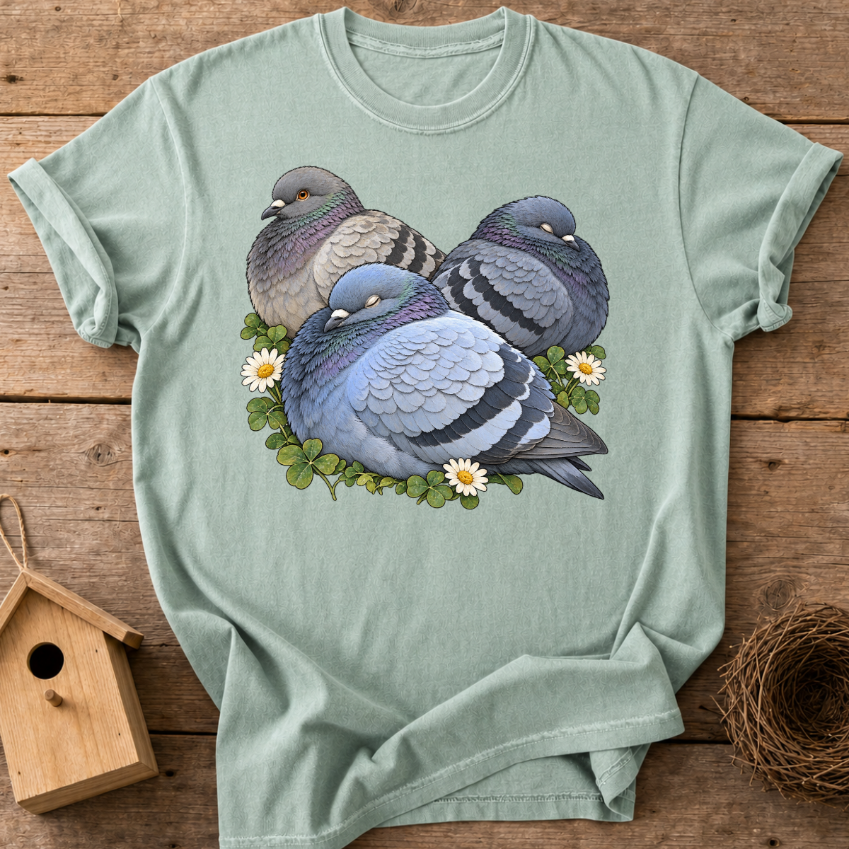 Napping Pigeons T-Shirt
