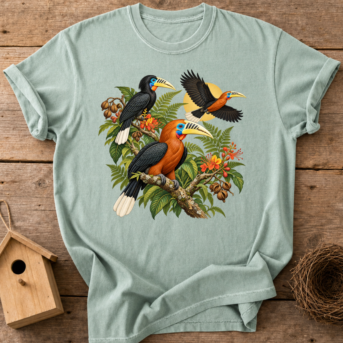Rufous-Necked Hornbill T-Shirt