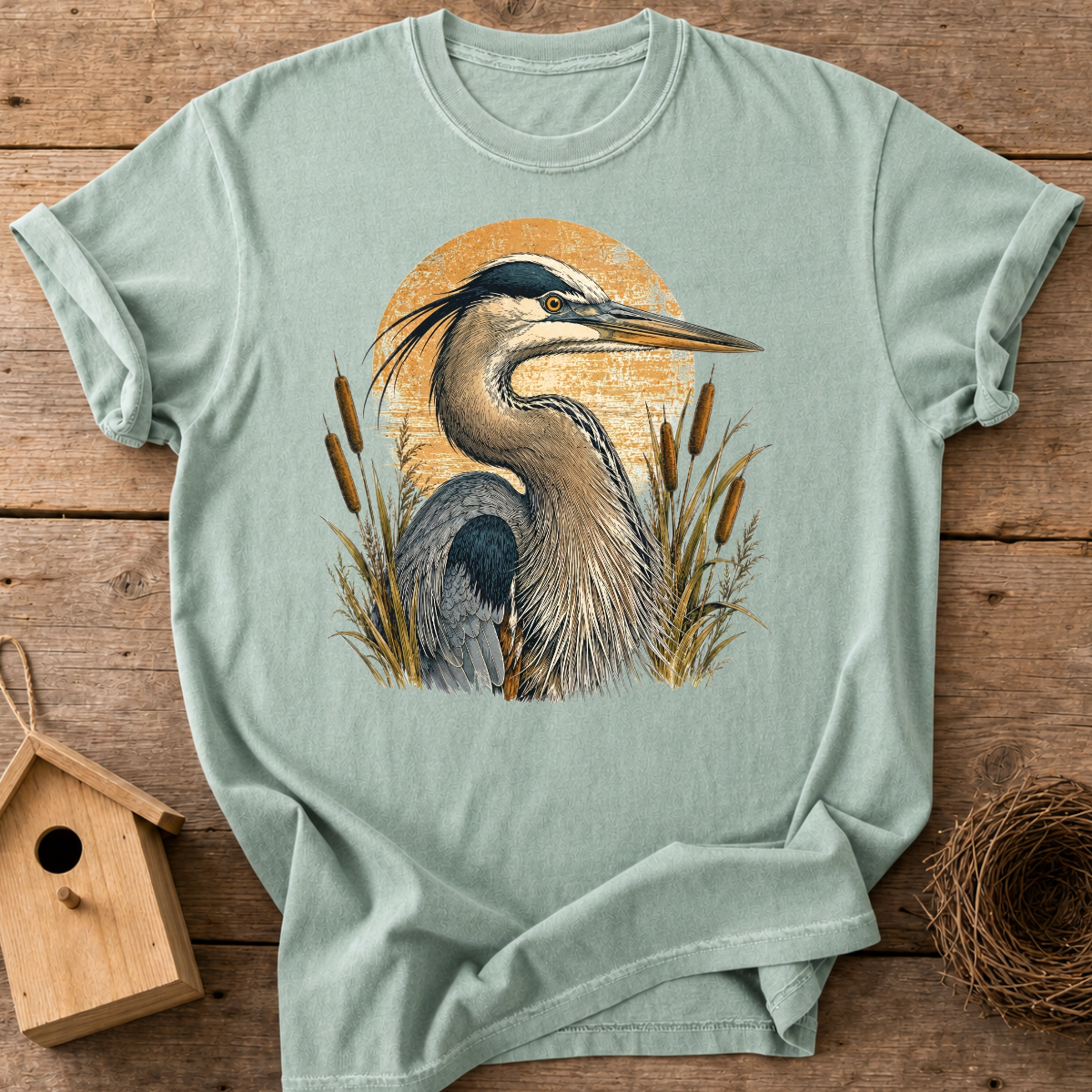 Heron Sunset T-Shirt