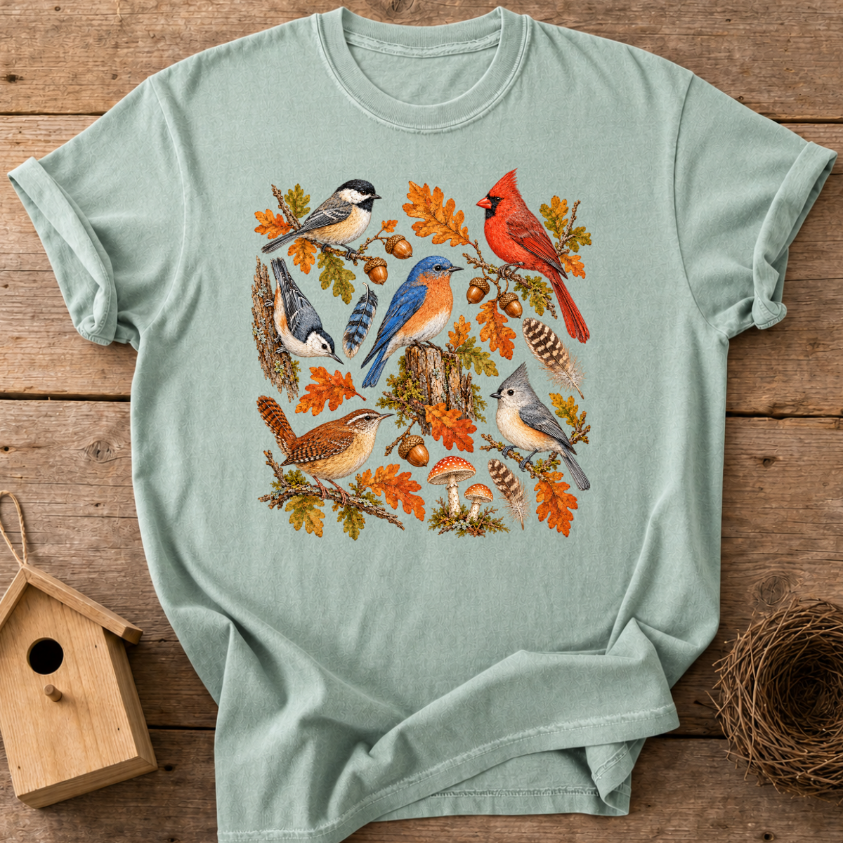 Fall Backyard Birds T-Shirt